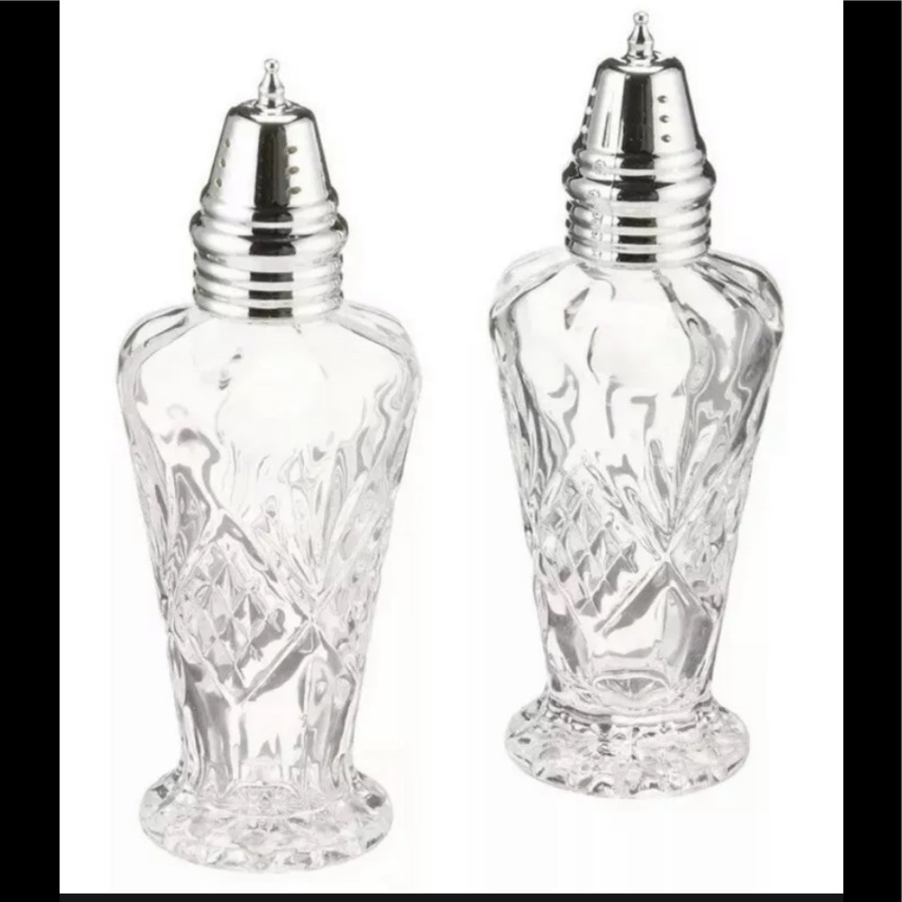 Godinger 6” Crystal Dublin Collection Salt and Pepper Set Tableware,
